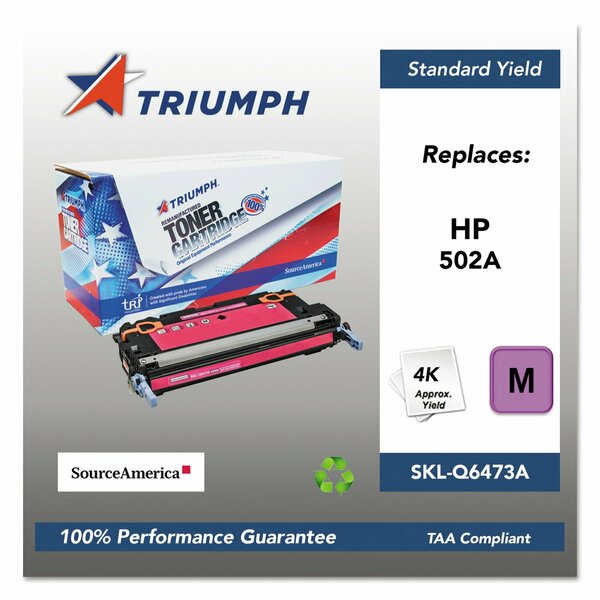 Triumph Remanufactured Q6473A 502A Toner, 4,000 Page-Yield, Magenta 751000NSH0298 SKL-Q6473A